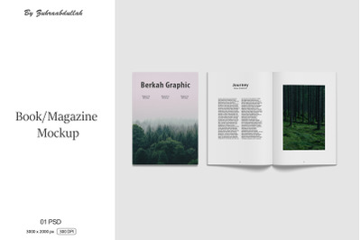 Book&2F;Magazine Mockup