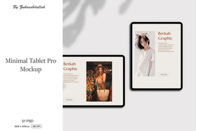 Minimal Tablet Pro Mockup