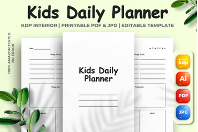 Kids Daily Planner Kdp Interior