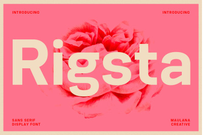 Rigsta Sans Serif Display Font