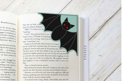 ITH Bat Corner Bookmark | Applique Embroidery