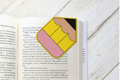 ITH Pencil Corner Bookmark |Applique Embroidery