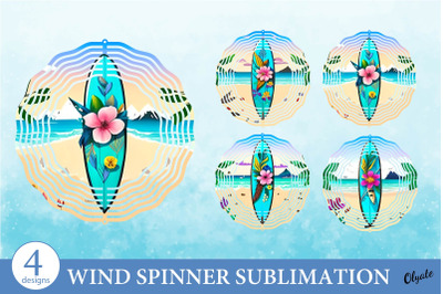Surfboard Wind Spinner Bundle. Surf Wind Spinner Sublimation