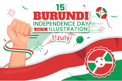 15 Burundi Independence Day Illustration