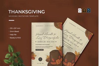 Thanksgiving - Wedding Invitation