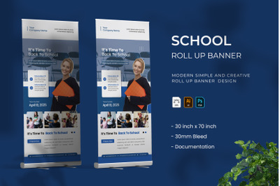 School - Roll Up Banner