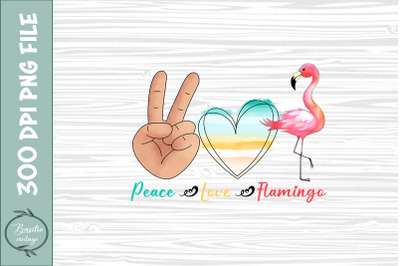 Peace Love Flamingo Summer Vibes