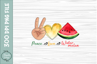 Peace Love Watermelon Summer Vibes