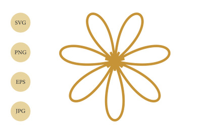 Flower SVG, Flower Design SVG, Flower PNG, Cute Flower Silhouette