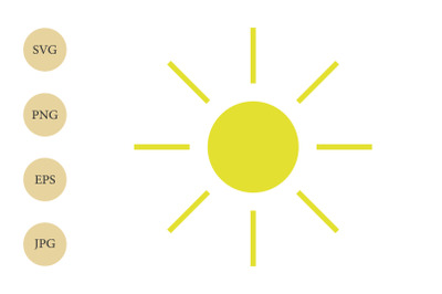 Sun SVG, Sun PNG, Sunshine SVG, Summer Svg, Cricut Cut File