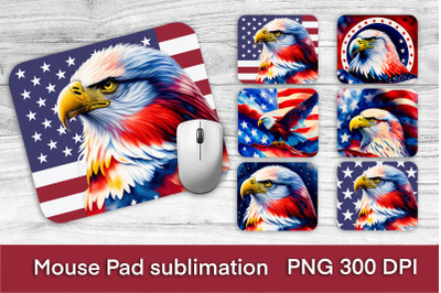 Mouse pad sublimation bundle | Patriotic eagle sublimation
