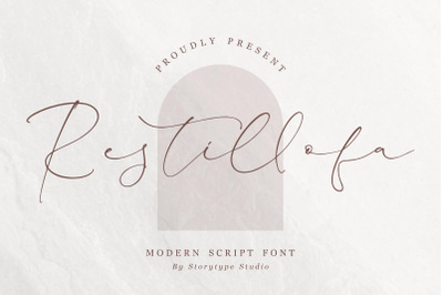 Restillofa - Modern Script Font