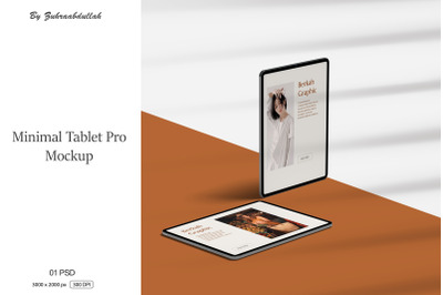 Minimal Tablet Pro Mockup