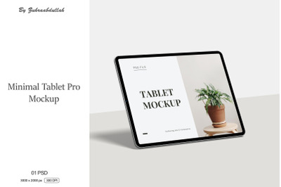 Minimal Tablet Pro Mockup