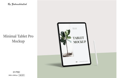 Minimal Tablet Pro Mockup