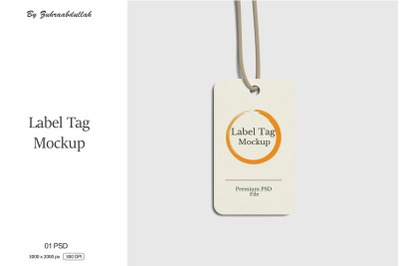 Label Tag Mockup