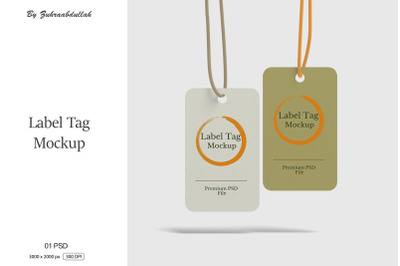 Label Tag Mockup