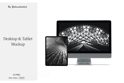 Desktop and Tablet Mockup