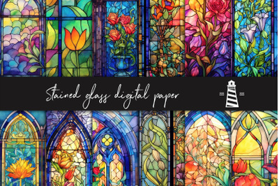 Watercolor stained glass windows