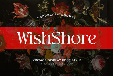 WishShore ||Vintage display font