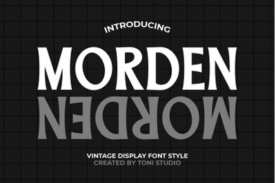 Morden ||Vintage display serif