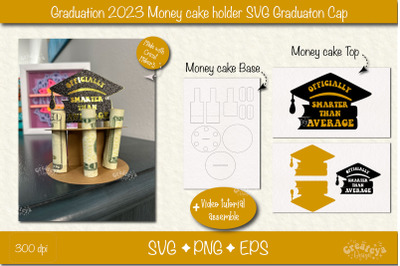 Graduation money cake SVG Graduation Hat 2023 Money holder SVG Cardsto