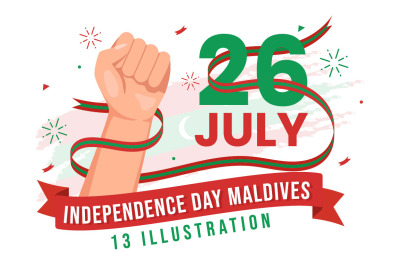 13 Happy Maldives Independence Day Illustration