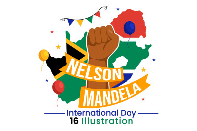 16 Nelson Mandela International Day Illustration