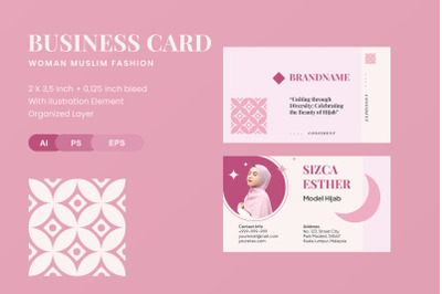 Women Muslim Fashion - Business Card
