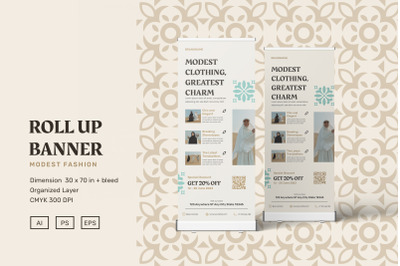 Modest Fashion - Roll Up Banner