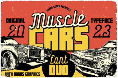 Muscle Cars Font Duo