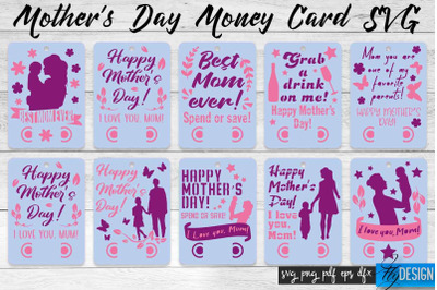 Mothers Day Money Card SVG | Mothers Day SVG Design | Mom SVG Quotes