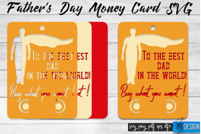 Fathers Day Money Card SVG | Fathers Day SVG Design | Dad SVG Quotes