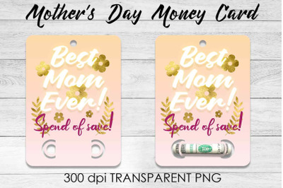 Mothers Day Money Card PNG Design | Mothers Day Money Holder | Mum PNG