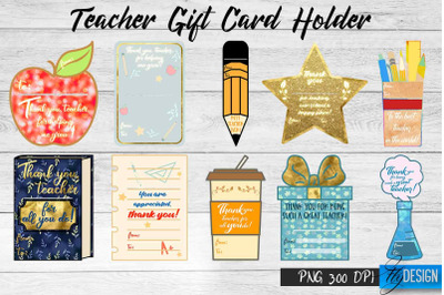 Teacher Gift Card Holder PNG Design | Teacher Gift Holder | School PNG