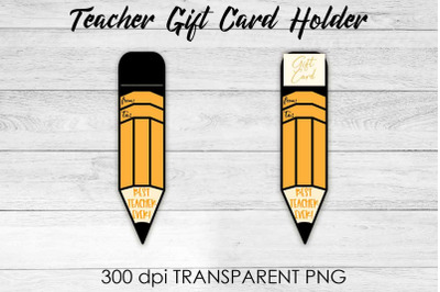 Teacher Gift Card Holder PNG Design | Teacher Gift Holder | School PNG