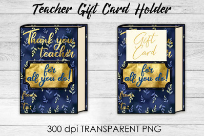 Teacher Gift Card Holder PNG Design | Teacher Gift Holder | School PNG