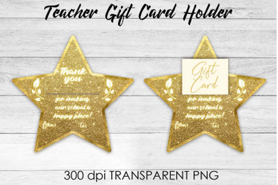 Teacher Gift Card Holder PNG Design | Teacher Gift Holder | School PNG