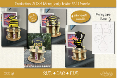 Graduation money cake SVG Graduation Bundle SVG Money holder SVG Cards