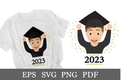 Happy Boy Graduation sublimation. GraduationT- shirt Design