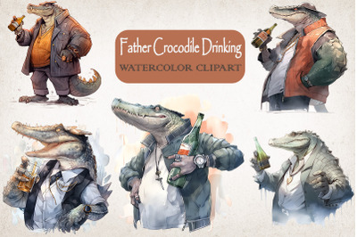 Father Crocodile Loves Drinking Bundle