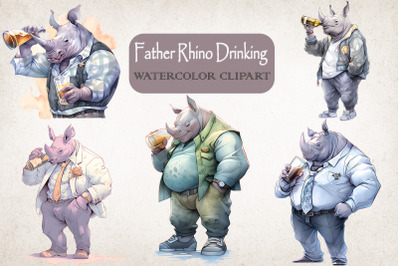 Father Rhino Loves Drinking Bundle