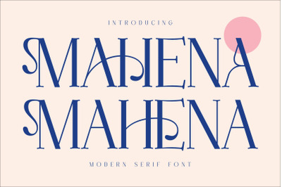 MAHENA Typeface