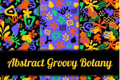 Abstract Groovy Botany Patterns &amp; Papers