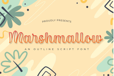 Marshmallow - An Outline Script Font
