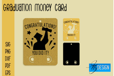 Graduation Money Card SVG | Glad To Be Grad SVG Design | Grad SVG