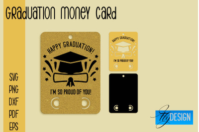 Graduation Money Card SVG | Glad To Be Grad SVG Design | Grad SVG