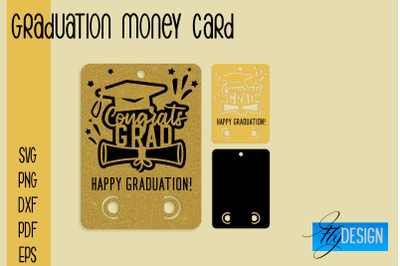 Graduation Money Card SVG | Glad To Be Grad SVG Design | Grad SVG