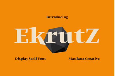 Ekrutz Display Serif Font