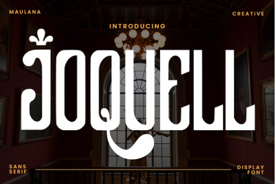 Joquell Sans Serif Display Font